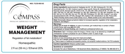 2oz Bottle Label (Weight Management 2oz Bottle Label)